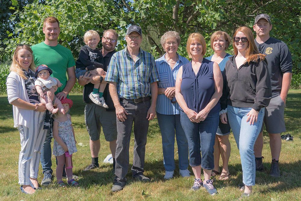 Scott family members, at project commemoration (Photo by Cory Bilyea/Midwestern Newspapers)